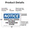 Signmission Remote Pull Station For Hood Fire Suppression OSHA Notice Sign, Plastic, 14in W x 10in L, 2PK OS-2PACK-NS-P-1014-L-18032 - alternate 2